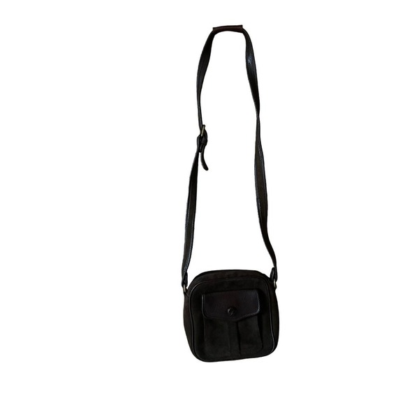 Leather Co Suede Crossbody Small Purse. - Picture 1 of 6